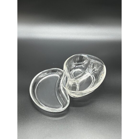 Vtg. Fostoria "Contour" Divided Relish Dish & Unbranded Relish Dish Set - Picture 6 of 10